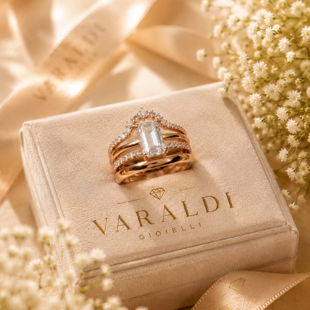Anello Eterna™ 4-1 Componibile  e Regolabile — Eleganza Senza Misura