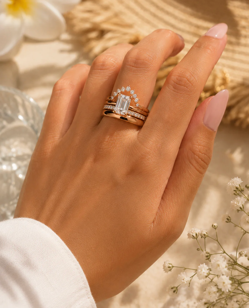 Anello Eterna™ 4-1 Componibile  e Regolabile — Eleganza Senza Misura